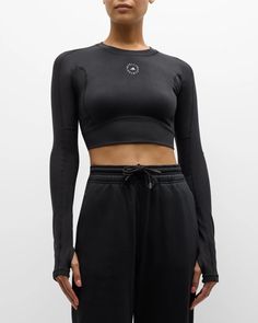 adidas by Stella McCartney TrueStrength Yoga Crop Top | Neiman Marcus Expensive Stuff, Activewear Trends, Stella Mc