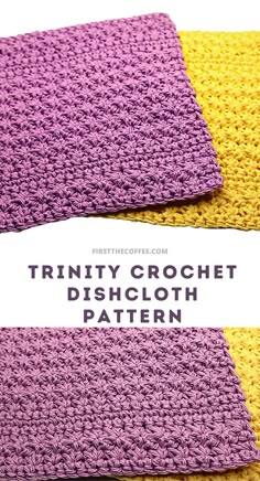 Trinity Crochet Dishcloth Pattern Crochet Textured Dish Cloth Free Pattern, Modern Crochet Dishcloth, Crochet Dish Cloth Free Pattern Cotton, Crochet Dish Cloth Free Pattern Easy, Crocheted Dishcloth Patterns Free, Crochet Dish Cloth Free Pattern Beginner, Crochet Dishcloths Free Patterns Easy, Quick Crochet Projects Free, Crochet Dishcloths Free Patterns