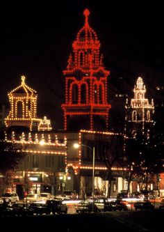 an image of a city at night time