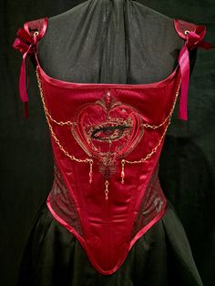 Bordeaux Heart, Witch Corset Inspired by the 18th Century.dark Red Corset, Gothic Satin Corset, Size 8-10 UK or Size M EU - Etsy Red Corset Aesthetic, Halloween Overbust Corset Dress With Corset Back, Gothic Wedding Corset Belt With Boned Bodice, Halloween Corset Dress With Boned Bodice, Gothic Wedding Corset Belt With Corset Back, Gothic Corset Dress With Corset Back For Halloween, Gothic Wedding Corset With Corset Back, Halloween Overbust Corset Dress With Boned Bodice, Gothic Underbust Corset For Wedding