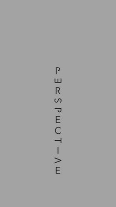 the words perspective are written in black on a gray background