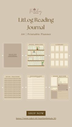 Free Digital Planner Templates Journal Reading Ideas, Free Book Journal Templates, Digital Book Journal Ideas, Bookshelves Journal, Reading Journal Tracker, Reading Journal Pages Ideas, Reading Journal Digital Free, Reading Journal Layout, Digital Reading Journal Template