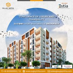 #sujayestia #sujayinfra #estia #bachupally #flats #2bhkflats #3bhkflats #newbuildhomes Cafe Logo Design, Privacy And Security, Sales Ads, Billboard Design, Instagram Template Design, Fb Ads