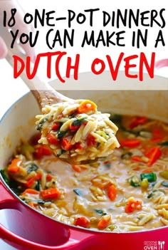 18 One-Pot Dinners You Can Make In A Dutch Oven Le Creuset Recipes, Pot Dinners, One Pot Dinners, Dutch Oven Cooking, Dutch Oven Recipes, Cast Iron Recipes, Num Num, Cast Iron Dutch Oven, Hearty Dinner