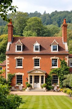 Charming brick house with formal garden and forest backdrop. Explore the quirky charm, secret staircases, and unintentional labyrinths of British country houses, where historical oddities meet modern mishaps in the most delightful way.