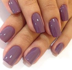 Popular Nail Colors, Mauve Nails, Beautiful Nail Polish, Color For Nails, Purple Nail Polish, Popular Nail Designs