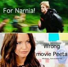 two pictures with the same caption for narnia and wrong movie petal