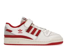 Forum Low, Power Red, Adidas Forum, Funky Shoes, White Cloud