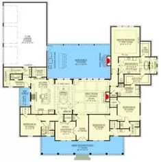 the floor plan for this house is very large