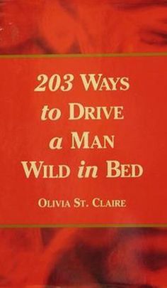 a red book cover with the title'209 ways to drive a man wild in bed '