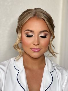 Wedding Makeup For Blue Eyes, Wedding Makeup Blue, Wedding Eyes, Wedding Makeup Bride, Wedding Eye Makeup, Glam Wedding Makeup, Formal Makeup