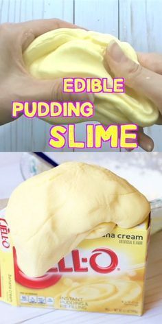 . Pudding Slime Recipe, Pudding Slime, Edible Slime, Amazing Crafts, Kid Experiments, Kids Valentines, Diy Event, Slime Recipe, Toddler Fun