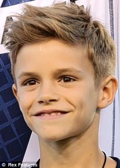 The Rolling Stones: A chip off the old Becks: As Beckham Jnr becomes a model, isn't he JUST like his dad? Boys Hair 2024, Boys Soccer Haircut, Male Haircut, Boys Cut, Boy Hairstyle, Haircut Idea, Kids Haircuts, Boys Hairstyles