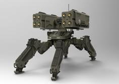 Walker Arthropods Classification, Military Robot, Battle Droid, Concept Illustration, Arthropods