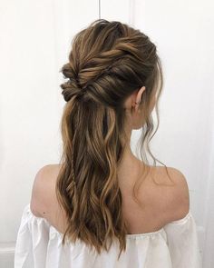 Formal Hairstyles, Wedding Hair And Makeup, Bride Hairstyles, Hair Dos, Ponytail Hairstyles, Half Up, Bridesmaid Hair, Weave Hairstyles, Hair Looks