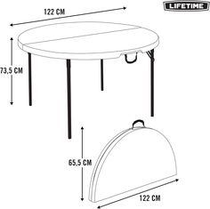 a table and chair with measurements for the height