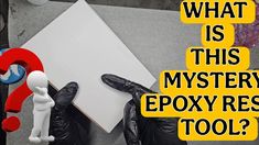 two hands holding a piece of paper with the words what is this mystery epoxy response tool?