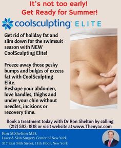 CoolSculpting® Elite in New York City. Fat Freezing, Surgery Center, Cool Sculpting, Laser Skin, Fat Reduction, Swimsuit Season, Love Handles