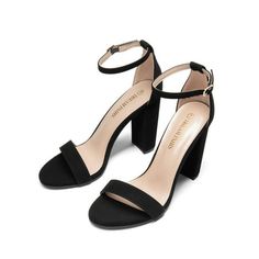 30-DAY Buyer Protection.Returns & Money Back Guarantee. Size: 8.  Color: Black.  Gender: female.  Age Group: adult. Sandals Wedding, Party Heels, Chunky High Heels, Girly Shoes, Wedding Sandals, Chunky Heels Sandals, Open Toe Sandals, Dress Sandals, Dress And Heels