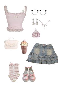 #fashion #cute #cutesummeroutfitsforwomen   #pink #coquette #outfit #outfitidea #outfitideasforwomen #outfitideas4you #clothes Pink Outfits Inspiration, Outfit Inspirations Coquette, 2000s Coquette Outfits, Coquette Fit Ideas, Lanacore Outfits, Cuqoutte Outfits, Real Coquette Outfit, Cotteque Outfits, Pink Coquette Clothes