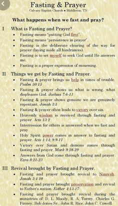 a poster with the words fasting and prayer