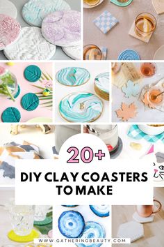 20 diy clay coasters to make