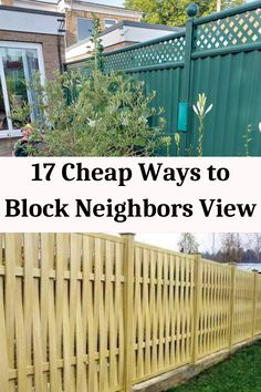 Cheap Ways to Block Neighbors View Fence Higher Privacy, Neighbor Friendly Fence, Blocking Neighbors View Backyard Privacy, Block View Of Neighbors House, Wind Break Ideas Backyards, Property Divider Ideas Outdoor, Yard Barrier Ideas, Block Neighbors View Backyard, Privacy Fences Ideas