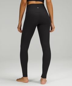 When Feeling Nothing Is Everything. Powered By Nulu Fabric, This Ribbed Version Of Our Lululemon Align Pants Feels Weightless And Buttery Soft. Designed For Yoga. Full Length Intended To Sit At Ankle. Hidden Waistband Pocket Fits A Card Or Key, And Wont Get In Your Way. This Collections Great For Low-Impact Workouts Like Yoga Or Whenever You Want To Feel Really, Really Comfortable. | lululemon Align™ High-Rise Ribbed Pant 28" Black Lululemon Leggings, Lulu Leggings, Lululemon Align Leggings, Spandex Pants, Lululemon Align Pant, Lululemon Pants, Ribbed Leggings, Low Impact Workout, Lululemon Align