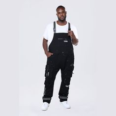 Details Fit: Big & Tall Color: Black Material: 98% Cotton / 2% Elastane Style: JP24631BEC Our sizing has been updated for this season. Please order your true size Black Overalls, Saved Items, Big And Tall, Big & Tall, Short Pants, Short Tops, Denim Shorts, Overalls, Pants