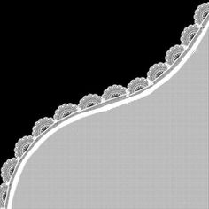 an image of a white lace border on a black backgrounge background with space for text