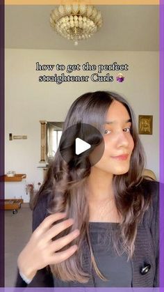 Curling Hair With Flat Iron Video, Curling Hairstyles For Long Hair, Flat Iron Curls Long Hair, Ironed Hair Hairstyles, Straighter Curls, Curl With Flat Iron, Curl Hair With Flat Iron Long, Flatiron Hairstyles, Curling Hacks