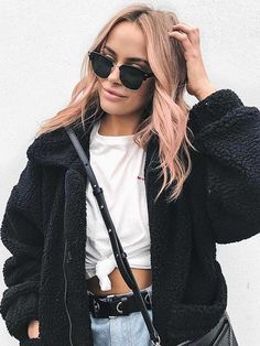 oversized fur coat teddy bears fake fur jacket casual best winter jackets for women 2018. Last 20 promotion code 15%OFF.Get ready for your fashion fall street outfits now. Bear Jacket Outfit, Teddy Bear Jacket Outfit, Winter School Outfits, Oversized Fur Coat, Best Winter Jackets, Wardrobe Goals