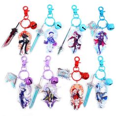 Acrylic size：about 8cm Chongyun Keychain, Genshin Items, Genshin Impact Shogun, Funky Keychains, Genshin Merch, Genshin Impact Keychain, Genshin Chibi, Anime Keychain, Kaedehara Kazuha