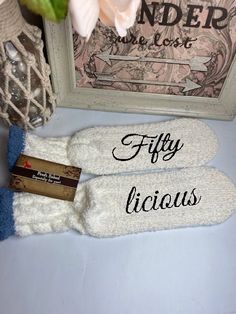 Perfect 50th Birthday Gift for women | fiftylicious | 50 and fabulous | customize with your own saying Sweet 16 Sayings, Bridesmaid Socks, Sweet 16 Party Favors, 50th Birthday Gifts For Woman, Sweet 16 Gifts, Peoria Az, Birthday Gift For Women, 16th Birthday Gifts, Sweet 16 Parties