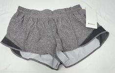 Lululemon Hotty Hot Short 2.5” Heather  Black Low Rise/ LR Women's Size 10 Lululemon Hotty Hot Shorts, Hot Short, Hotty Hot Shorts, Hot Shorts, Active Wear Pants, Heather Black, Christmas List, Low Rise, Heathers