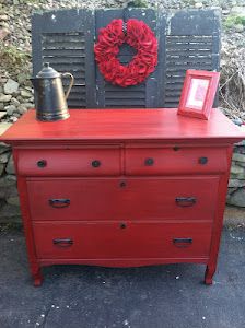 an antique dresser makeover from drab to fab - annie sloan's dark wax over the paint