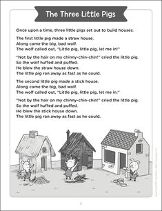 the three little pigs book page