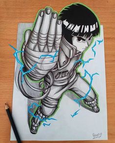 Rock Lee Sketch, Rock Lee Naruto, Lee Naruto, Naruto Sketch Drawing, Naruto Sketch, Naruto Uzumaki Art, Anime Canvas Art, Naruto Fan Art, Rock Lee