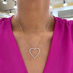 Our Posie Charlie Floating Diamond Heart Necklace is the smallest of the Charlie Cloud Family and has a delicate and charming look! A heart setting houses round brilliant cut diamonds that dance along the neck to create a beautiful but subtle silhouette. This exquisite and elegant design is able to shine alone or can be perfectly layered with another dainty necklace. You’ll love to pair this with a band from the Charlie Cloud family! This necklace is handcrafted by our talented jewelers in our D Diamond Heart Necklace, Collar Chain, Heart Necklace Diamond, Big Diamond, Bridal Bands, Diamond Chain, Band Bracelet, Choker Collar, Womens Wedding Bands