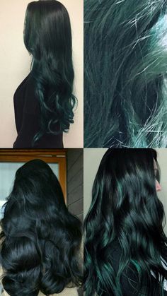 Dark Green Hair Dye, Hair Color Styles, Dye Colors, Hair Stylies, Dye My Hair