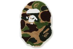 a bathing cap with camouflage print on it