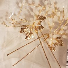 2 Wedding Hair Pieces, Flowers, Gold, Nwt Guest Hairstyles, Wedding Hair Piece, Wedding Guest Hairstyles, Wedding Hair Pieces, Gold Hair, Hair Piece, Hair Pieces, Wedding Hair, Hair Pins