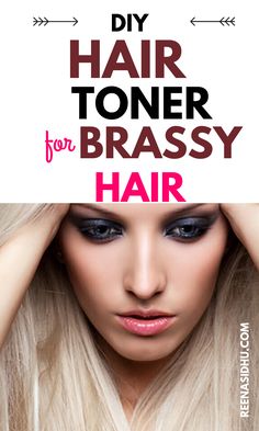 Remove Brassiness is not easy for blondes. Read on for DIY hair toner... #brassy hair #fit at home # toner for #How to tone Toner For Brassy Hair, Womens Hacks, Fit At Home, Wine Hair