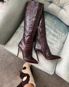 Brother Vellies, Trending Heels, High Heeled Boots, Send Help, Shoes Heels Classy, Winter Shoes For Women, Heels Classy, Shoe Inspo, Aesthetic Shoes