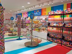 a store filled with lots of different types of candy