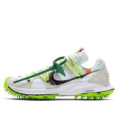 Nike Womens WMNS Zoom Terra Kiger 5 OW Off-White - White Electric Green CD8179-100 Nike Off White, Electric Green, Off White Shoes, Baskets Nike, Marathon Running Shoes, Vintage Silhouette, Nike Womens, Running Shoes Sneakers, Air Zoom