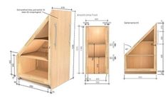 an image of kitchen cabinets with measurements for the doors and drawer compartments on each side