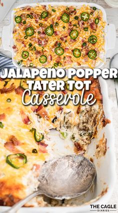 Jalepeno Popper Casserole Tater Tots, Jalapeno Tater Tot Casserole, Jalapeño Popper Tater Tot Casserole, Buffalo Chicken Jalapeno Popper Casserole, Tator Tot Jalapeno Popper, Tater Tot Jalapeno Poppers, Superbowl Casserole, Jalapeno Casserole Recipe, Jalapeno Popper Casserole Recipe