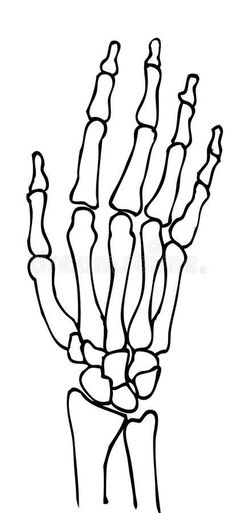 a drawing of a hand holding something