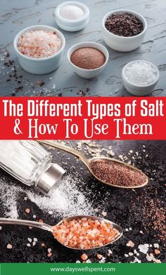 the different types of salt and how to use them